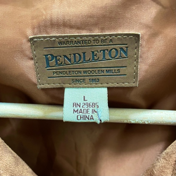 PENDLETON Vintage Goat Leather Jacket Large - Picture 10 of 10